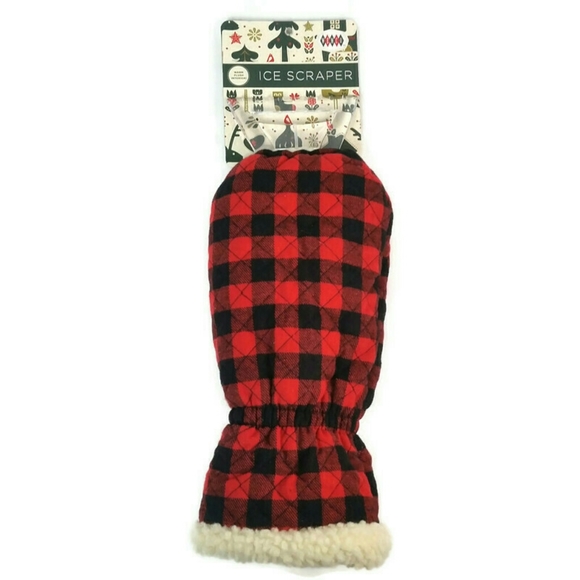 Windshield Winter Ice Scraper Glove Mitt Sherpa - Picture 9 of 10